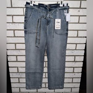 Kensie Jeans Belted High Rise Jeans NWT Size 6